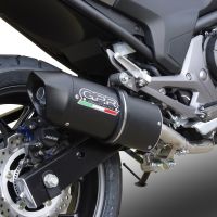 Esapament GPR compatibil cu Honda Integra 750 2016 Evacuare slip-on omologata, inclusiv db killer detașabil și cot de legătură,Furore Evo4 Nero