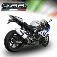 Esapament GPR compatibil cu Bmw S 1000 RR -M  2015 Evacuare slip-on omologata, inclusiv db killer detașabil și cot de legătură,Albus Ceramic