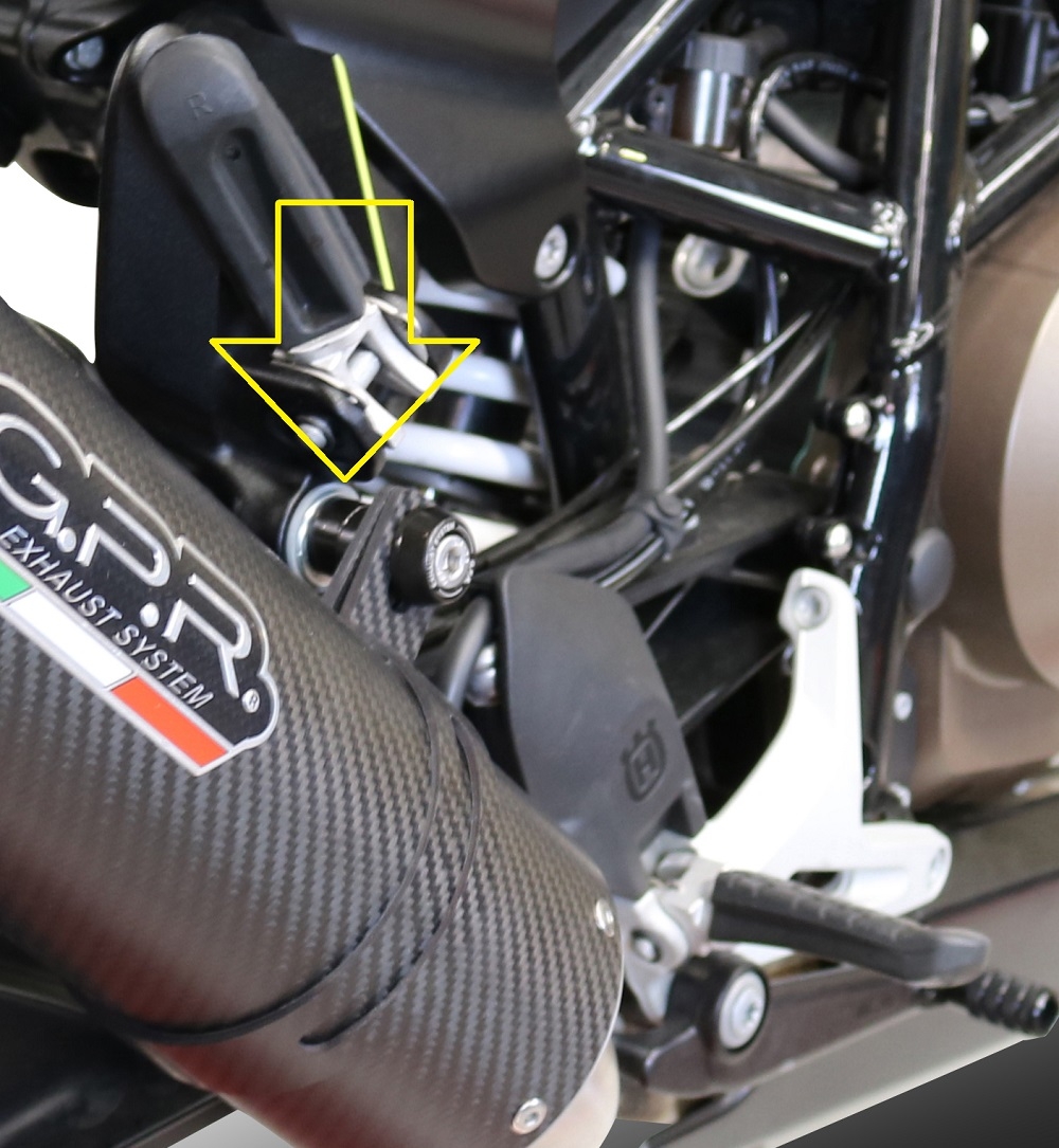 Esapament GPR compatibil cu Husqvarna Svartpilen 701 2018 Evacuare slip-on omologata, inclusiv db killer detașabil și cot de legătură,Furore Evo4 Nero