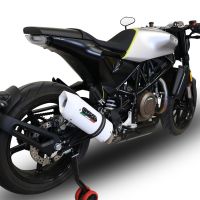 Exhaust compatible with Husqvarna Svartpilen 701 2018-2020, Albus Evo4, Homologated legal slip-on exhaust including removable db killer and link pipe