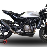 Esapament GPR compatibil cu Husqvarna Svartpilen 701 2018 Evacuare slip-on omologata, inclusiv db killer detașabil și cot de legătură,Furore Evo4 Nero