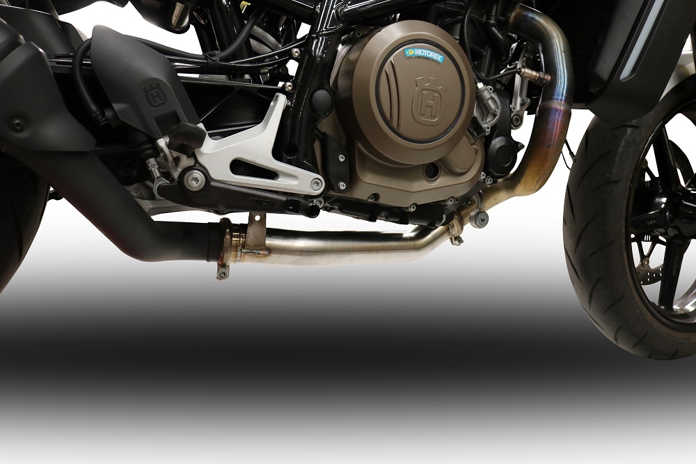 Exhaust compatible with Husqvarna Svartpilen 701 2018-2020, Decatalizzatore, Decat pipe