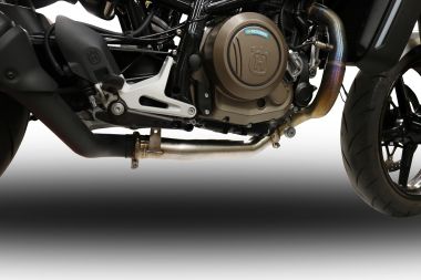 Exhaust compatible with Husqvarna Svartpilen 701 2018-2020, Decatalizzatore, Decat pipe