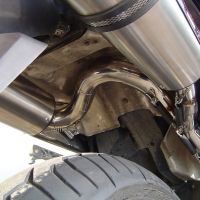 Esapament GPR compatibil cu Honda Vfr 800 V-Tec 2002 Evacuare cu dublă omologare legală, inclusiv db killers și coturi de legătură detașabile,Trioval