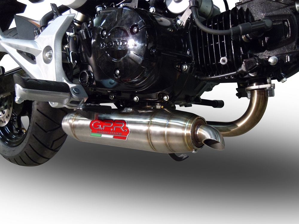 Exhaust compatible with Honda Msx - Grom 125 2013-2017, Deeptone Inox, Racing full system exhaust