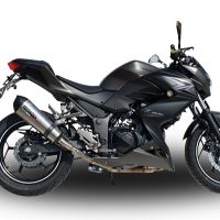 Esapament GPR compatibil cu Kawasaki Z 300 2014 Evacuare slip-on omologata, inclusiv db killer detașabil și cot de legătură,New Grand Prix Evo Titanium
