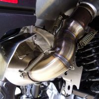 Esapament GPR compatibil cu Polaris Sportsman Xp 850 - Xp 850 Forest 2010 Evacuare slip-on omologata, inclusiv db killer detașabil și cot de legătură,Power Bomb