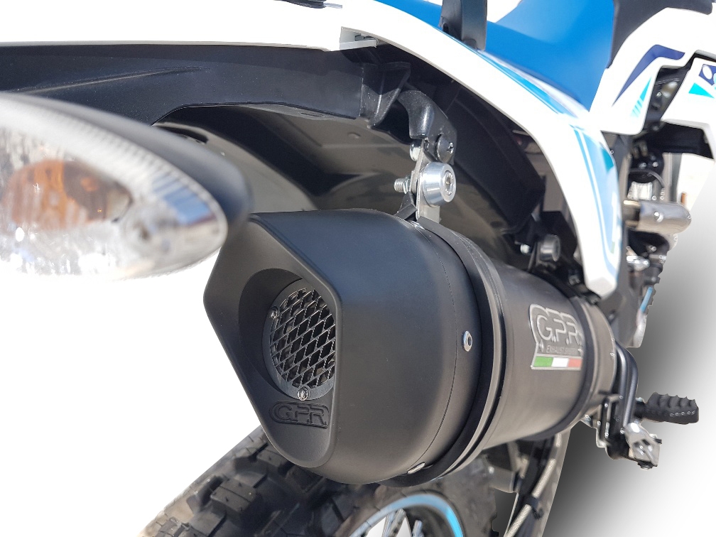 Esapament GPR compatibil cu UM Motorcycles Dsr SM - EX 125 2018 Evacuare slip-on omologata, inclusiv db killer detașabil, cot de legătură și catalizator,Furore Evo4 Poppy