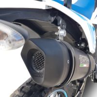 Esapament GPR compatibil cu UM Motorcycles Dsr SM - EX 125 2018 Evacuare slip-on omologata, inclusiv db killer detașabil, cot de legătură și catalizator,Furore Evo4 Poppy