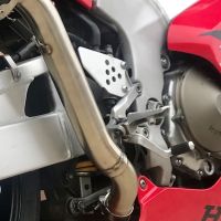 Esapament GPR compatibil cu Honda Vtr 1000 Sp-1 RC51  2000 Evacuare cu dublă omologare legală, inclusiv db killers și coturi de legătură detașabile,Satinox 