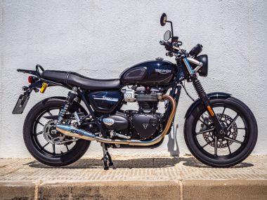 Esapament GPR compatibil cu Triumph Street Twin 900 2015 Evacuare cu dublă omologare legală, inclusiv db killers și coturi de legătură detașabile,Vintacone