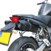 Esapament GPR compatibil cu Ktm Superduke 990 - R ( LC8) 2004 Evacuare cu dublă omologare legală, inclusiv db killers și coturi de legătură detașabile,Furore Nero