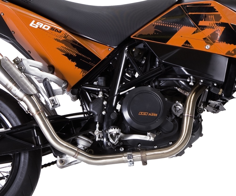 Esapament GPR compatibil cu Ktm Supermoto 690 2007 Sistem complet de evacuare legal omologat, inclusiv db killer detașabil,Powercone Evo