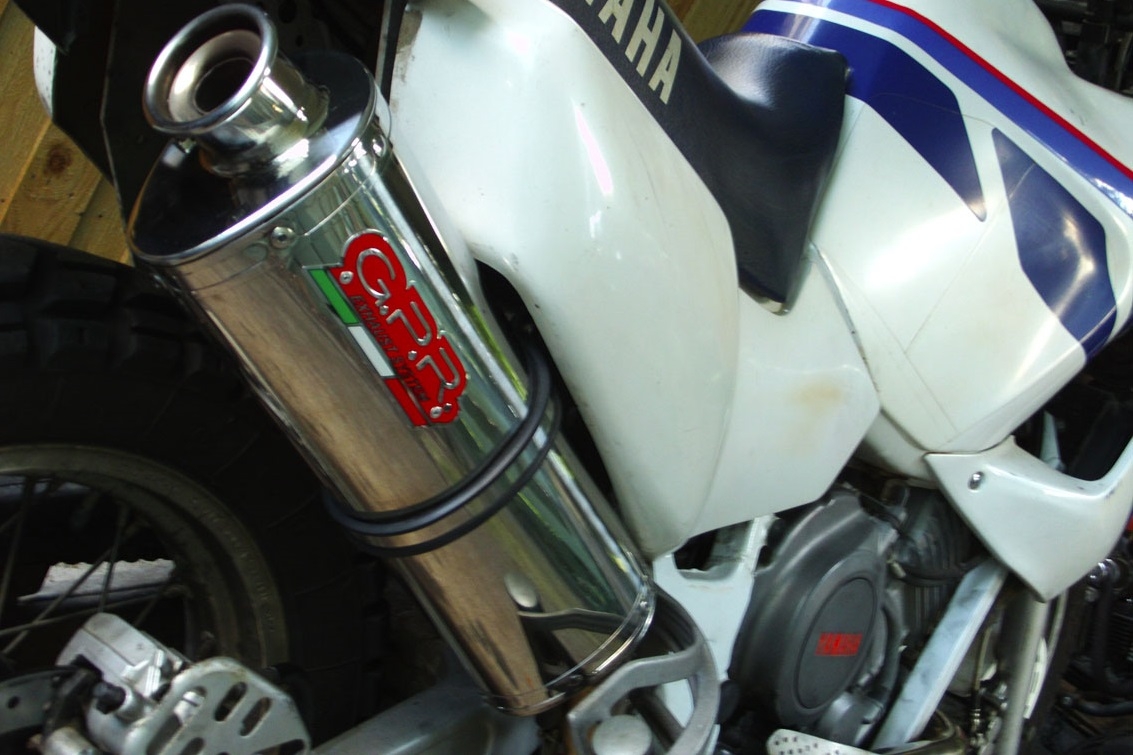 Esapament GPR compatibil cu Yamaha Xtz 750 Supertenere 1989 Evacuare slip-on omologata, inclusiv db killer detașabil și cot de legătură,Trioval