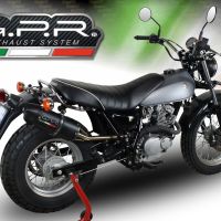 Exhaust compatible with Suzuki Rv 200 Van Van 2016-2017, Furore Nero, Homologated legal slip-on exhaust including removable db killer, link pipe and catalyst
