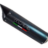 Exhaust compatible with Benelli Tnt 1130 2008-2016, Tiburon Poppy, Homologated legal slip-on exhaust including removable db killer and link pipe