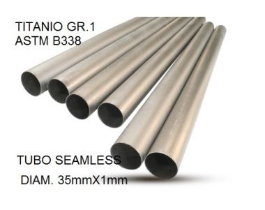 Esapament GPR compatibil cu Cafè Racer Cafè Racer 1 ,Tubo titanio seamless D. 35mm X 1mm L.1000mm