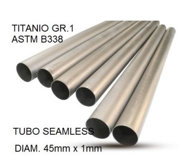Esapament GPR compatibil cu Cafè Racer Cafè Racer 1 ,Tubo titanio seamless D. 45mm X 1mm L.1000mm