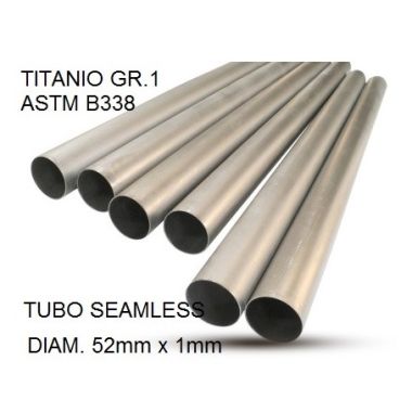 Esapament GPR compatibil cu Cafè Racer Cafè Racer 1 ,Tubo titanio seamless D. 52mm X 1mm L.1000mm