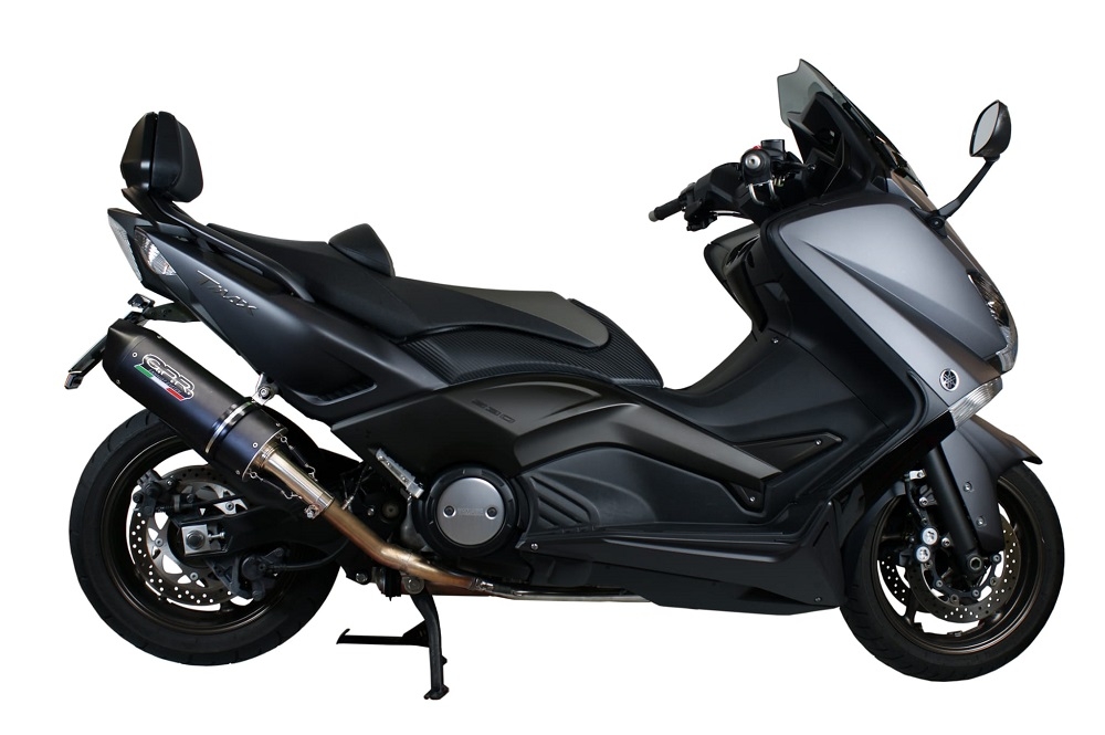 Esapament GPR compatibil cu Yamaha T-Max 560 2020 Sistem complet de evacuare Racing, inclusiv db killer detașabil,Furore Nero