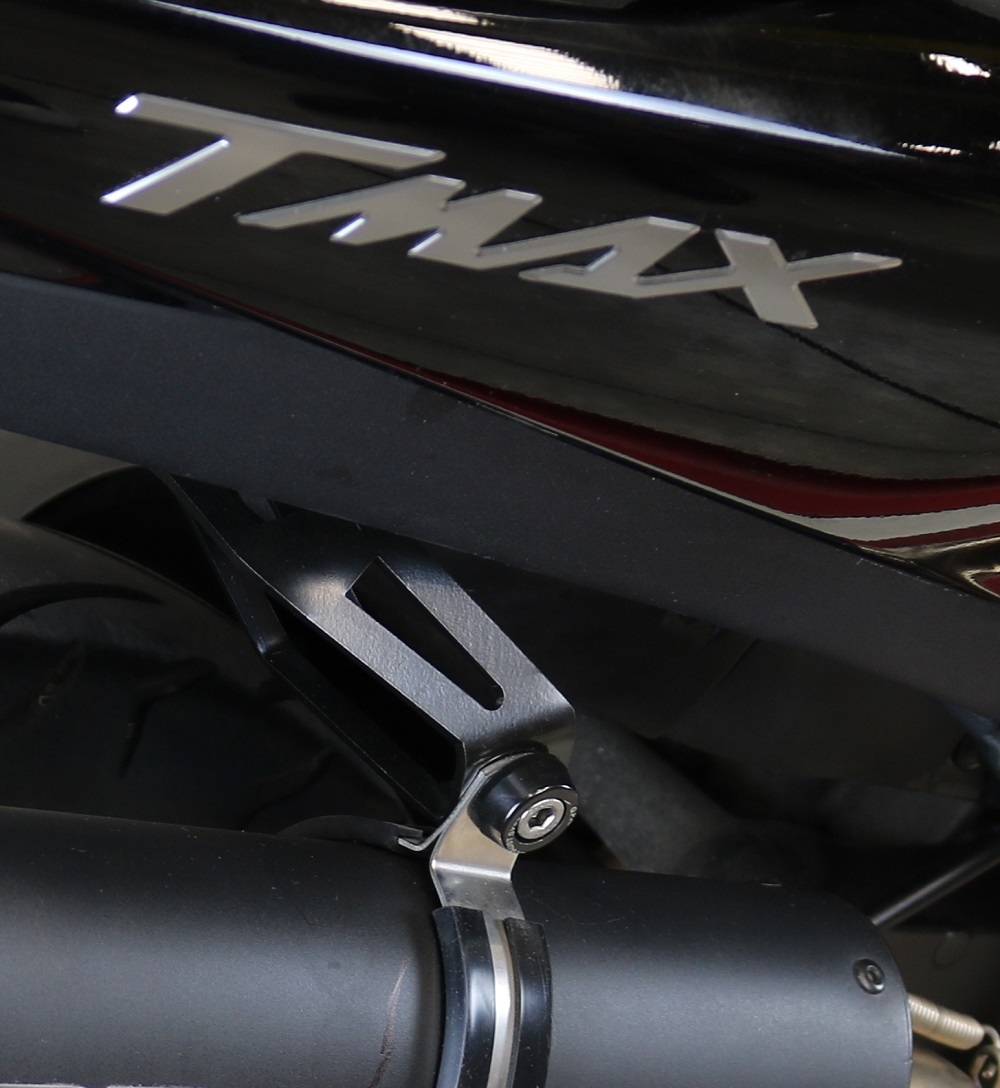 Exhaust compatible with Yamaha T-Max 530 2017-2021, Furore Evo4 Nero, Homologated legal full system exhaust, including removable db killer and catalyst
