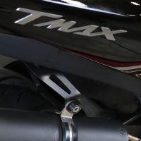 Exhaust compatible with Yamaha T-Max 530 2017-2021, Furore Evo4 Nero, Homologated legal full system exhaust, including removable db killer and catalyst