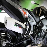 Exhaust compatible with Ktm Duke 790 2017-2020, Albus Evo4, Homologated legal slip-on exhaust including removable db killer and link pipe