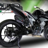 Esapament GPR compatibil cu Ktm Duke 790 2021 Evacuare slip-on omologata, inclusiv db killer detașabil și cot de legătură,Furore Evo4 Nero