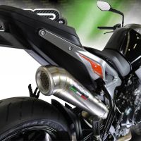 Esapament GPR compatibil cu Ktm Duke 790 2021 Evacuare slip-on omologata, inclusiv db killer detașabil și cot de legătură,Powercone Evo