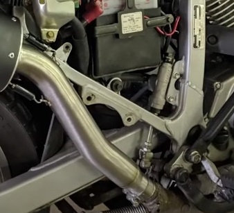 Esapament GPR compatibil cu Honda Transalp Xl 600 V 1996 Evacuare slip-on omologata, inclusiv db killer detașabil și cot de legătură,Trioval