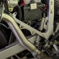 Esapament GPR compatibil cu Honda Transalp Xl 600 V 1996 Evacuare slip-on omologata, inclusiv db killer detașabil și cot de legătură,Trioval
