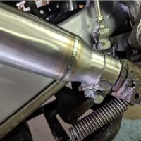 Esapament GPR compatibil cu Honda Transalp Xl 600 V 1996 Evacuare slip-on omologata, inclusiv db killer detașabil și cot de legătură,Trioval