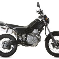 Exhaust compatible with Yamaha Tricker 250 2005-2008, Albus Ceramic, Homologated legal full system exhaust, including removable db killer
