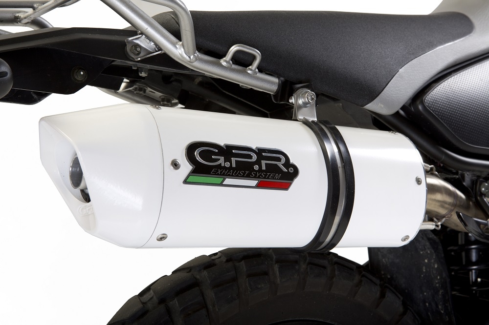 Exhaust compatible with Yamaha Tricker 250 2005-2008, Albus Ceramic, Homologated legal full system exhaust, including removable db killer