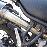 Exhaust compatible with Yamaha Tricker 250 2005-2008, Albus Ceramic, Homologated legal slip-on exhaust including removable db killer and link pipe