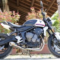 Exhaust compatible with Triumph Trident 660 2021-2024, Powercone Evo, Racing full system exhaust, including removable db killer