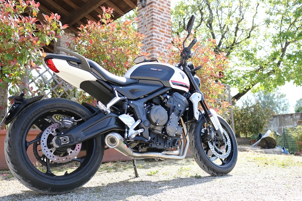 Exhaust compatible with Triumph Trident 660 2021-2024, Powercone Evo, Racing full system exhaust, including removable db killer