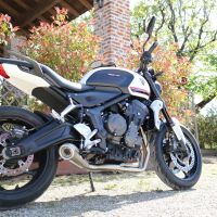 Exhaust compatible with Triumph Trident 660 2021-2024, Powercone Evo, Racing full system exhaust, including removable db killer