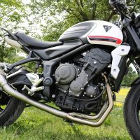Exhaust compatible with Triumph Trident 660 2021-2024, Powercone Evo, Racing full system exhaust, including removable db killer