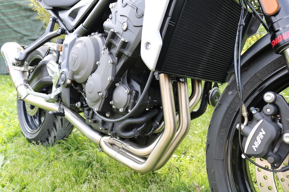 Exhaust compatible with Triumph Trident 660 2021-2024, Powercone Evo, Racing full system exhaust, including removable db killer