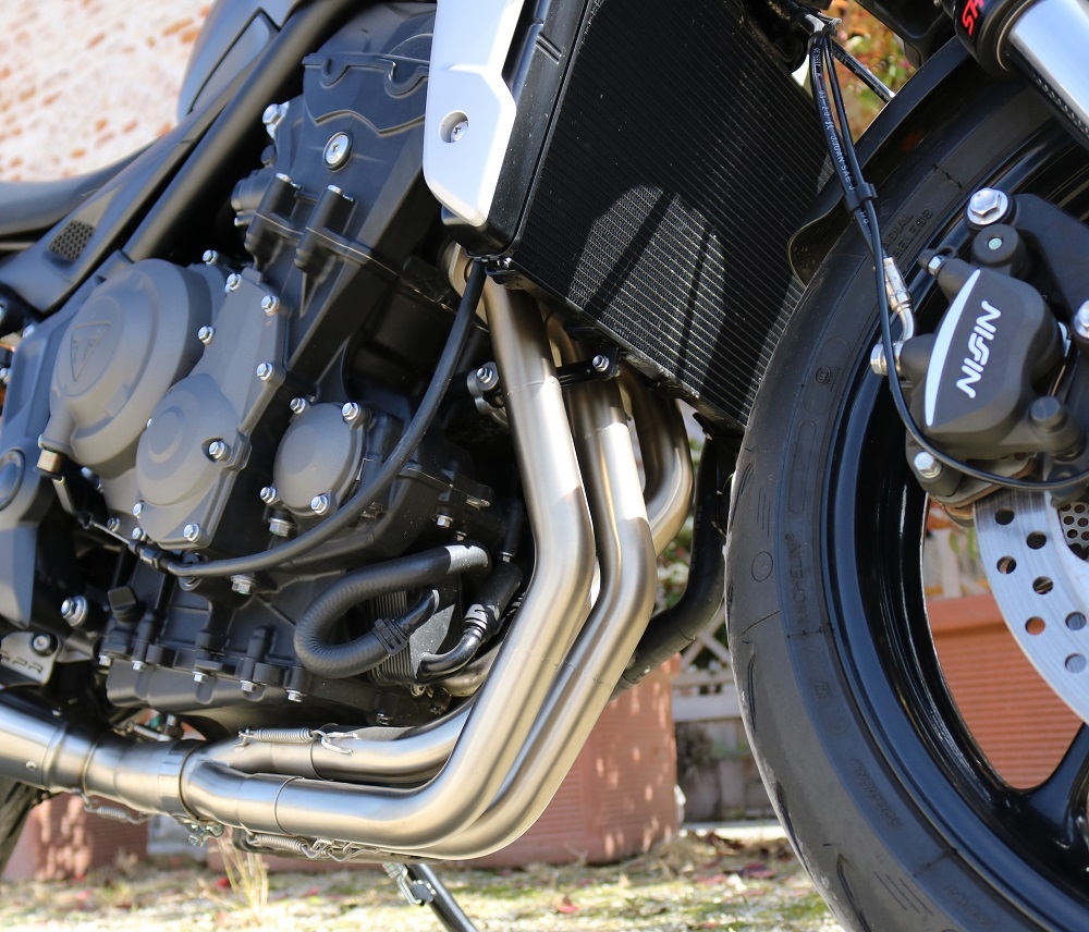 Exhaust compatible with Triumph Daytona 660 2023-2025, Deeptone Inox, Racing full system exhaust