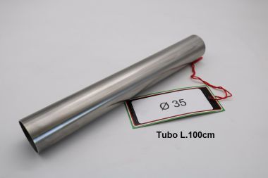 Esapament GPR compatibil cu Cafè Racer Cafè Racer 1 ,Tubo inox D. 35mm X 1mm L.1000mm