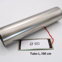Esapament GPR compatibil cu Cafè Racer Cafè Racer 1 ,Tubo inox D. 60mm X 1,2mm L.1000mm