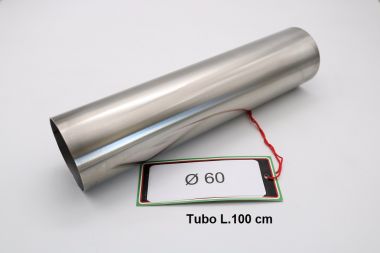 Esapament GPR compatibil cu Cafè Racer Cafè Racer 1 ,Tubo inox D. 60mm X 1,2mm L.1000mm