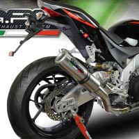Esapament GPR compatibil cu Aprilia Tuono 1100 V4 Rr 2021 Evacuare slip-on omologata, inclusiv db killer detașabil, cot de legătură și catalizator,M3 Inox 