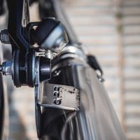 Esapament GPR compatibil cu Triumph Bonneville Thruxton 1200 2016 Amortizor de zgomot universal omologat legal, inclusiv db killer detașabil, fără cot de legătură,Ultracone Inox Cafè Racer