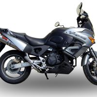 Esapament GPR compatibil cu Honda Varadero 1000 1999 Evacuare cu dublă omologare legală, inclusiv db killers și coturi de legătură detașabile,Trioval