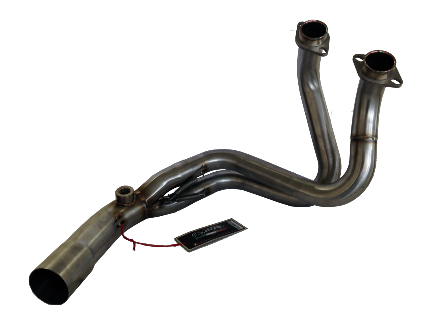 Esapament GPR compatibil cu Kawasaki Er 6 N - F  2012 Sistem complet de evacuare legal omologat, inclusiv db killer detașabil,M3 Inox 