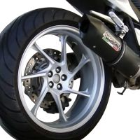 Esapament GPR compatibil cu Honda Vfr 1200 F I.E. 2010 Evacuare slip-on omologata, inclusiv db killer detașabil și cot de legătură,Furore Nero