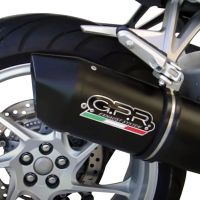 Esapament GPR compatibil cu Honda Vfr 1200 F I.E. 2010 Evacuare slip-on omologata, inclusiv db killer detașabil și cot de legătură,Furore Nero